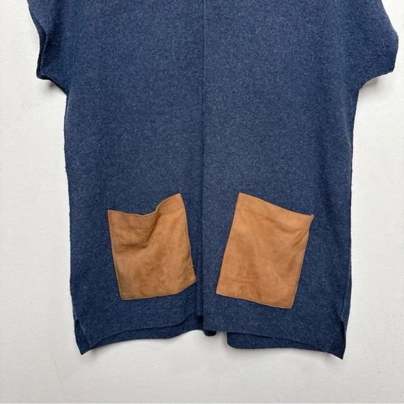 Tommy Bahama Womens  Medium Patch Pocket Vneck Cap Sleeve Sweater Tunic - Picture 9 of 16